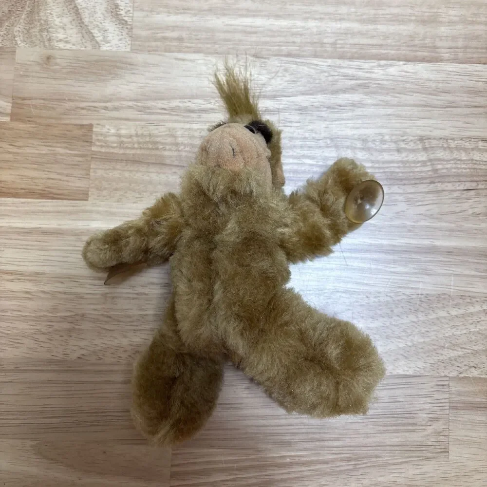 Vintage 1988 7” Alf Car Plush Window Cling w/ Suction Cups 80s Alien Stuffy
